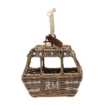 Rustic Rattan Ski Lift Ornament, Weihnachtsbaumschmuck