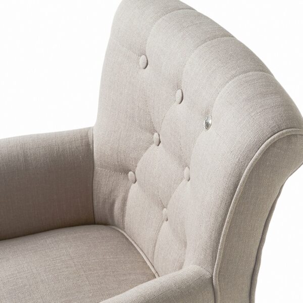 La Scala Dining Armchair, Linen Flax, Esszimmerstuhl – Bild 7