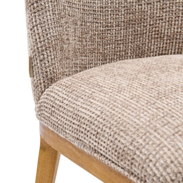 Rozzano Dining Chair, Tweed, Liver Grey, Esszimmerstuhl – Bild 3