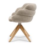 Burlington Swivel Dining Armchair, Mountain Weave, Dune Sand, Esszimmerstuhl â Bild 5