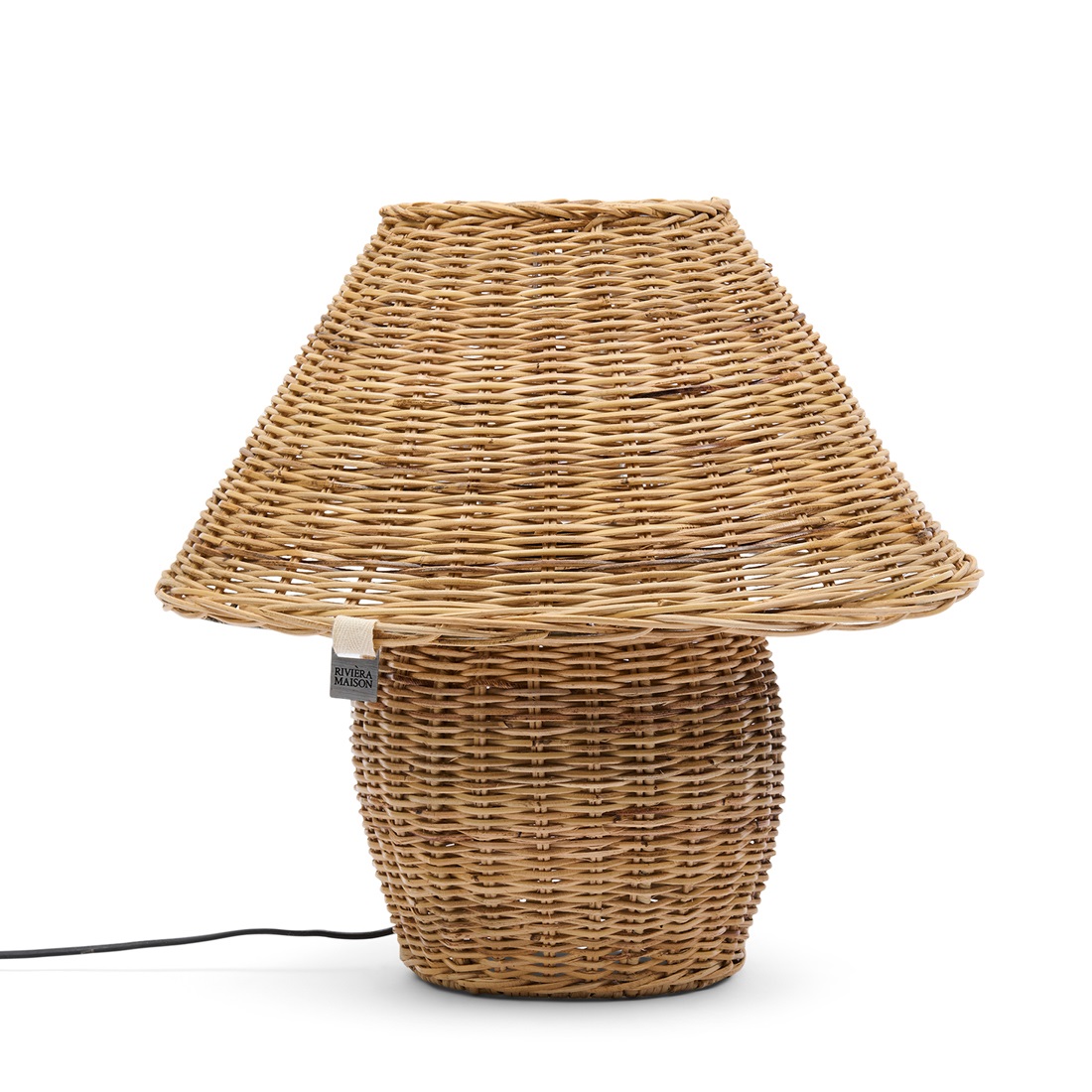 1DD1DF8F9E30869104F772D36D830CA17C600B6F Rustic Rattan Ames Table Lamp, Tischleuchte â Bild 1