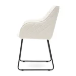 Frisco Drive Dining Armchair, peluche bouclé, simply white Esszimmerstuhl – Bild 3