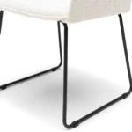 Frisco Drive Dining Armchair, peluche bouclé, simply white Esszimmerstuhl – Bild 4