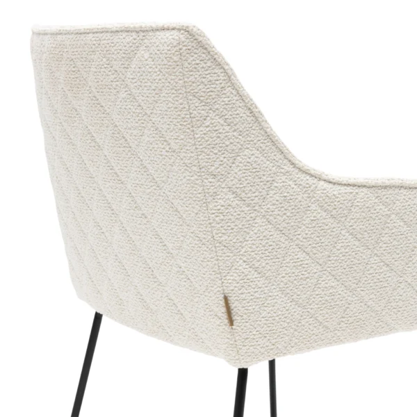 Frisco Drive Dining Armchair, peluche bouclé, simply white Esszimmerstuhl – Bild 6