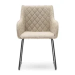 Frisco Drive Dining Armchair, peluche bouclé, natural grey Esszimmerstuhl
