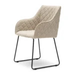 Frisco Drive Dining Armchair, peluche bouclé, natural grey Esszimmerstuhl – Bild 2