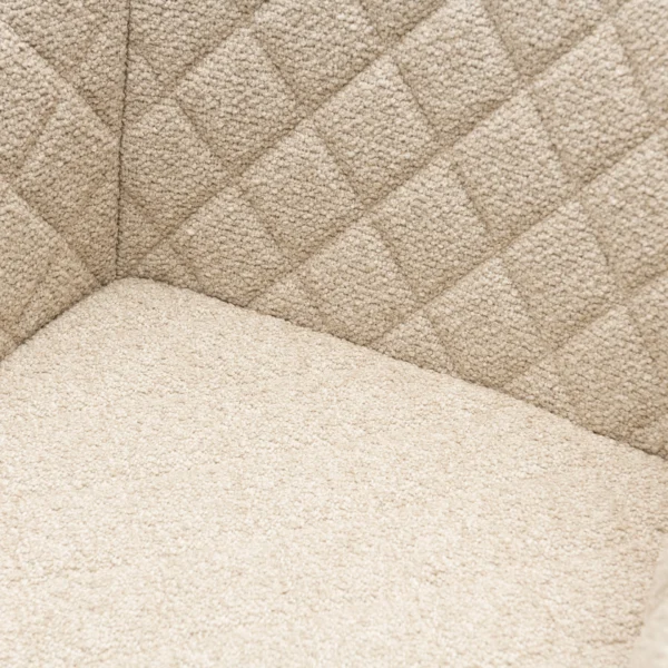 Frisco Drive Dining Armchair, peluche bouclé, natural grey Esszimmerstuhl – Bild 5