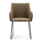 Frisco Drive Dining Armchair, peluche bouclé, classic brown, Esszimmerstuhl