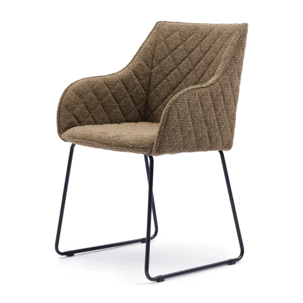 Frisco Drive Dining Armchair, peluche bouclé, classic brown, Esszimmerstuhl – Bild 2