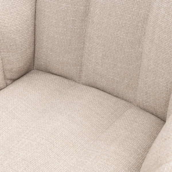 High Line Park Dining Armchair, chenille jacquard, glossy flax, Esszimmerstuhl – Bild 6