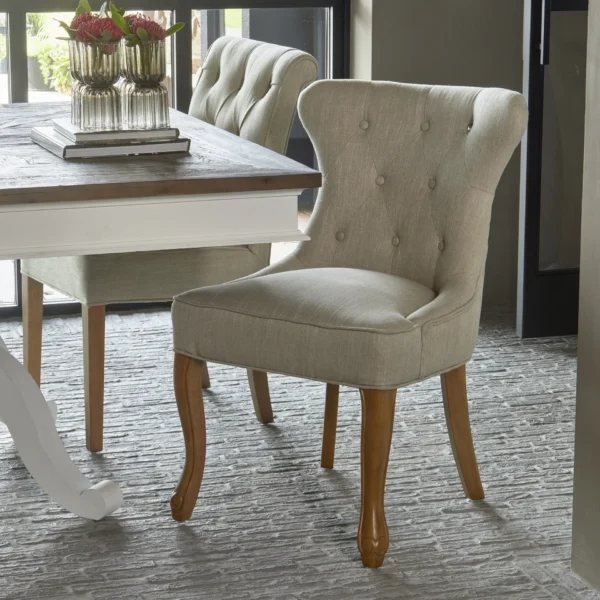 George Dining Chair, linen, flax, Esszimmerstuhl – Bild 3