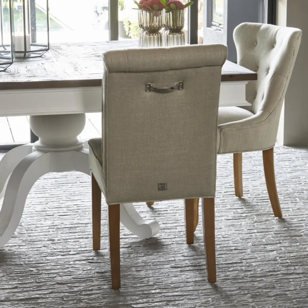 Hampton Classic Dining Chair, linen flax, Esszimmerstuhl – Bild 9