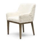 Whistler Dining Armchair, Faux Fur Snow, Esszimmerstuhl â Bild 4