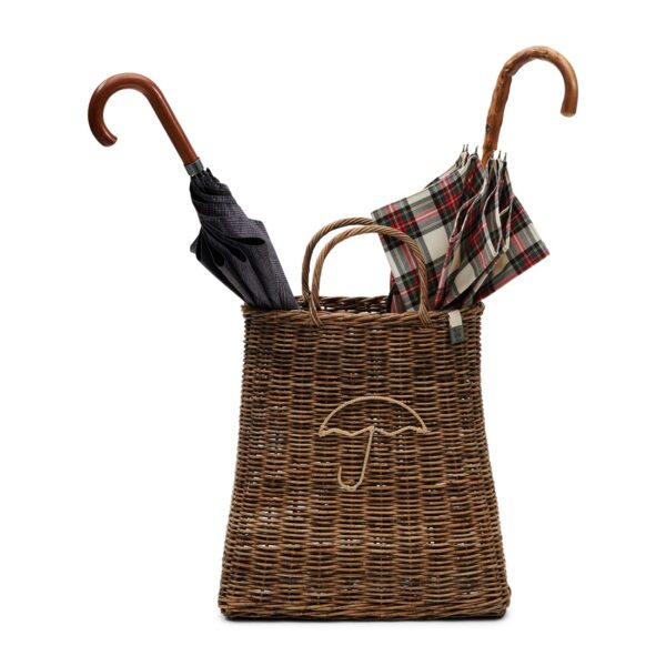 Rustic Rattan Umbrella Bag, Schirmständer – Bild 2