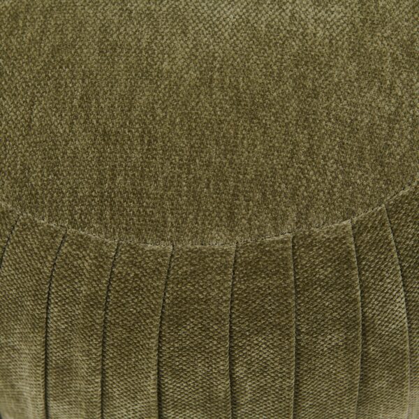 Paris Footstool, Vintage Jaquard Oregon Green, Fußhocker grün – Bild 2