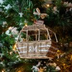 Rustic Rattan Ski Lift Ornament, Weihnachtsbaumschmuck â Bild 2