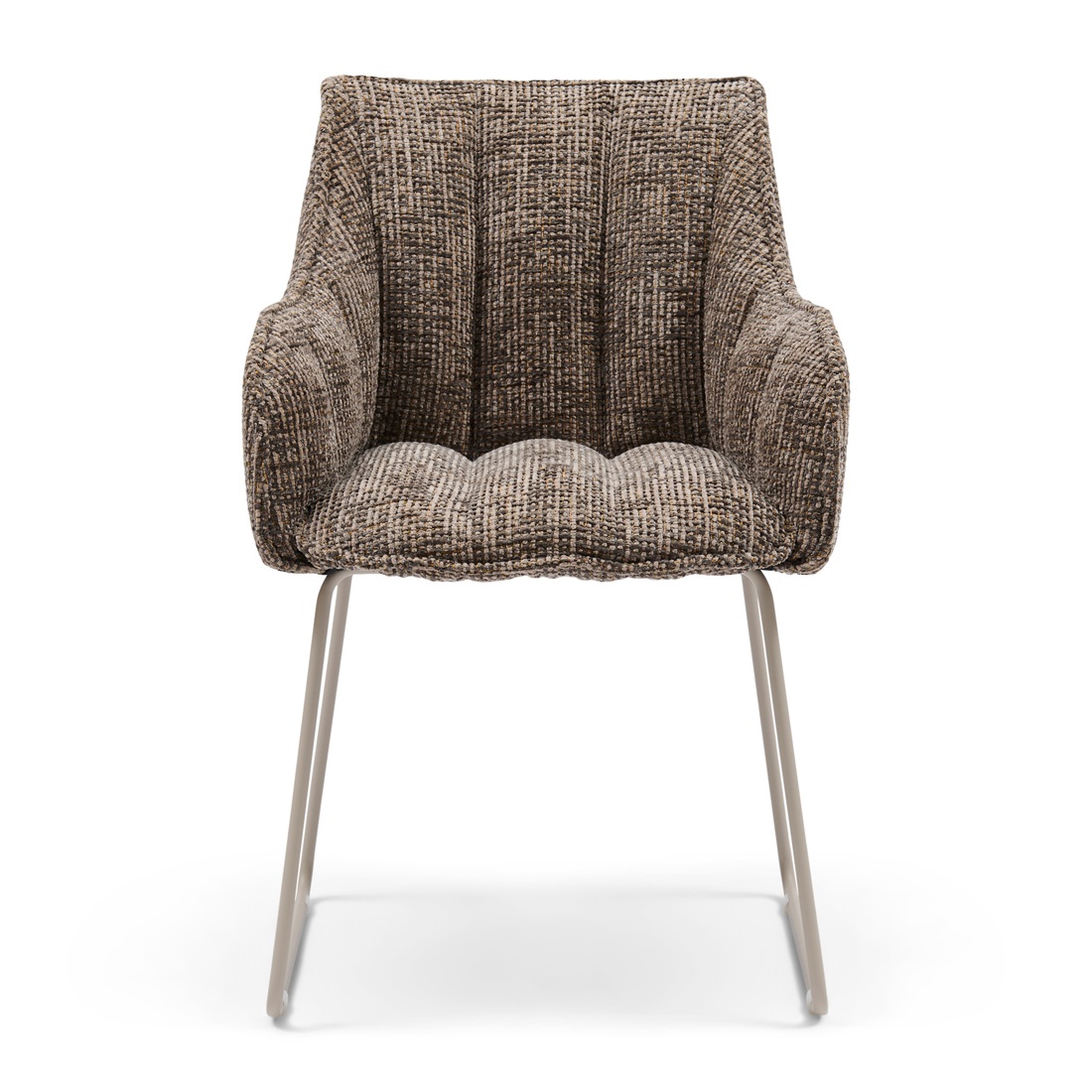 51F23AAC1ACFF50D04FAB978115B0307455589CD High Line Park Dining Armchair, Tweed, Sepia Brown, Esszimmerstuhl â Bild 1