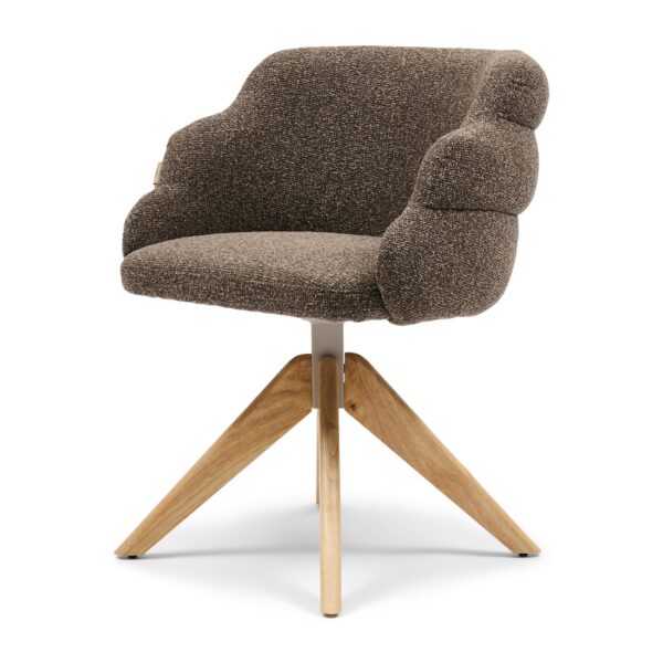 Burlington Swivel Dining Armchair, Mountain Weave Lush Brown, Esszimmerstuhl – Bild 6