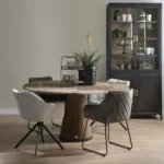 Carnaby Dining Armchair Turning Leg, moulinĂ© linen, fabulous flax Esszimmerstuhl drehbar â Bild 10