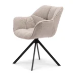 Carnaby Dining Armchair Turning Leg, moulinĂ© linen, fabulous flax Esszimmerstuhl drehbar â Bild 3
