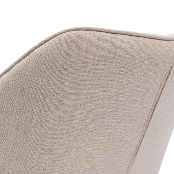 Carnaby Dining Armchair Turning Leg, mouliné linen, fabulous flax Esszimmerstuhl drehbar – Bild 7