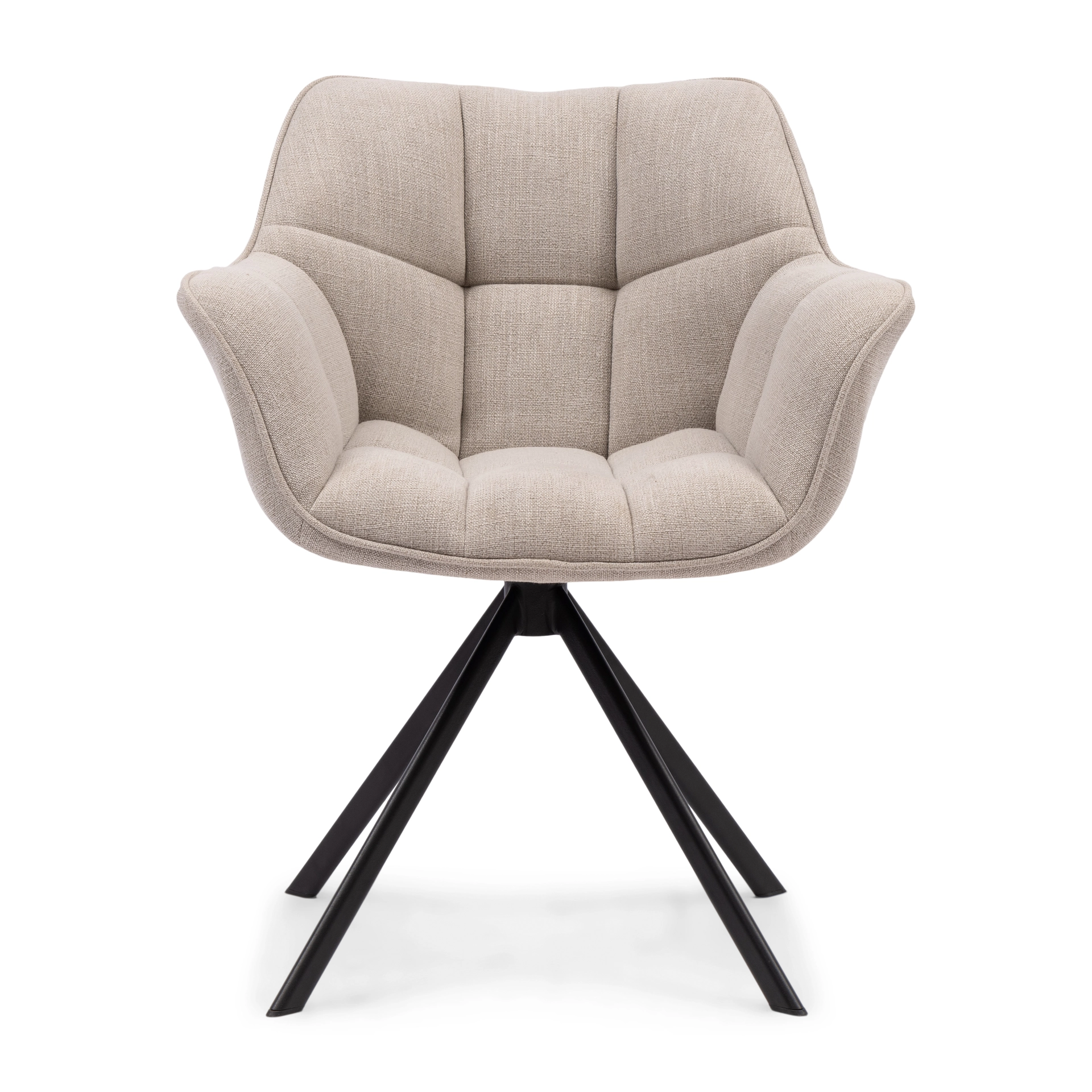 5958001 Carnaby Dining Armchair Turning Leg, moulinĂ© linen, fabulous flax Esszimmerstuhl drehbar â Bild 1