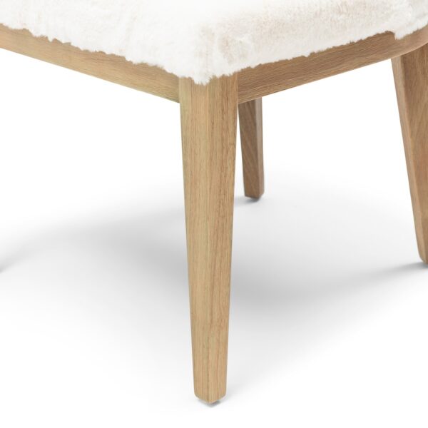 Whistler Dining Chair, Faux Fur Snow, Esszimmerstuhl – Bild 3