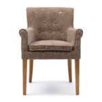 La Scala Dining Armchair, Montmartre Weave Warm Mushroom, Esszimmerstuhl