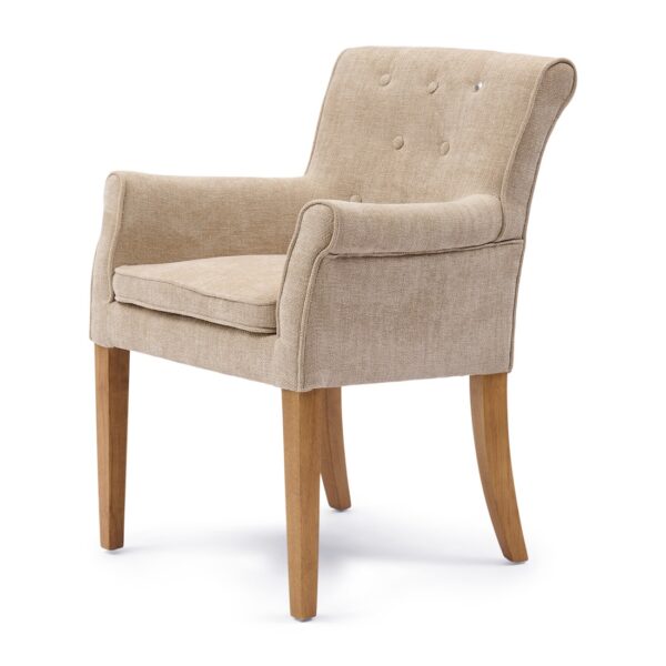 La Scala Dining Armchair, Montmartre Weave Natural Linen, Esszimmerstuhl – Bild 7