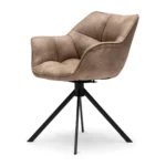 Carnaby Dining Armchair Turning Leg, pellini, camel, Esszimmerstuhl drehbar â Bild 2