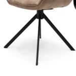 Carnaby Dining Armchair Turning Leg, pellini, camel, Esszimmerstuhl drehbar â Bild 4