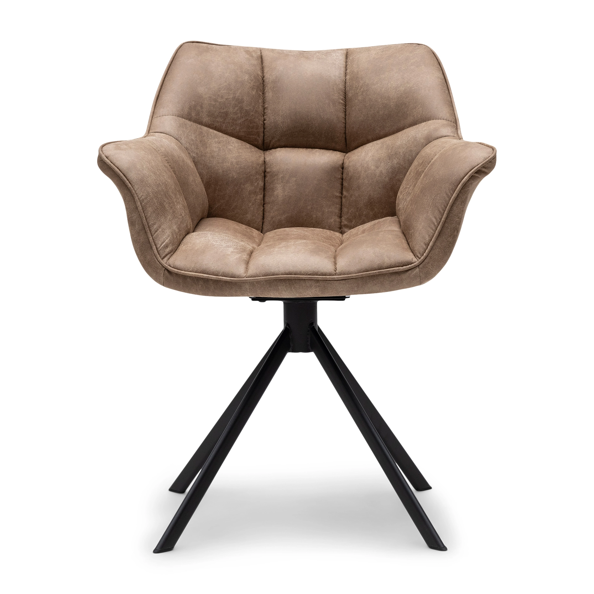7650001 Carnaby Dining Armchair Turning Leg, pellini, camel, Esszimmerstuhl drehbar â Bild 1