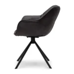 Carnaby Dining Armchair, Turning Leg, Pellini, espresso, Esszimmerstuhl drehbar – Bild 4