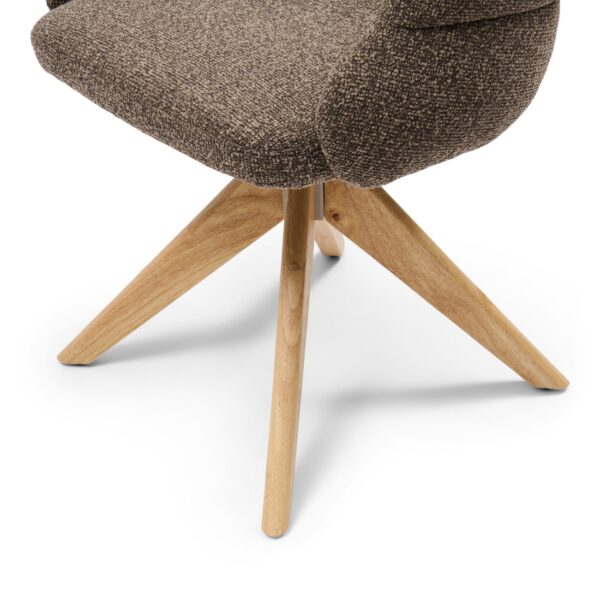 Burlington Swivel Dining Armchair, Mountain Weave Lush Brown, Esszimmerstuhl – Bild 4