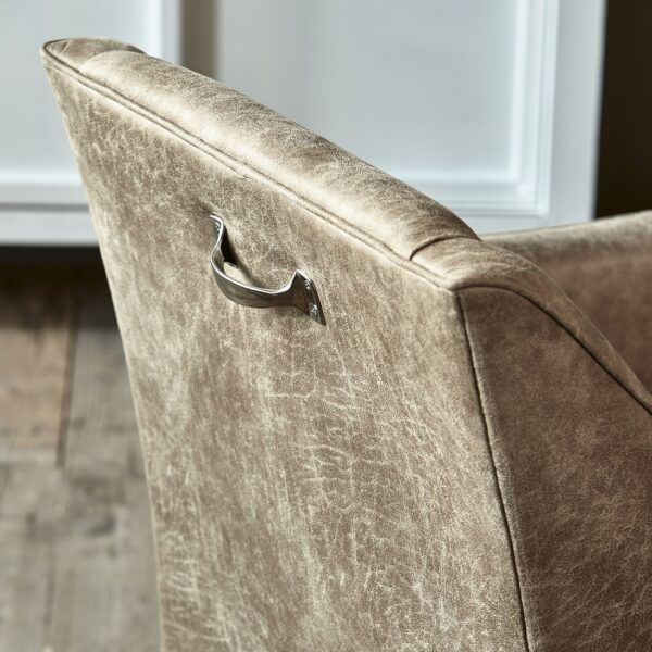 Savile Row DAC Pel Leder Camel, Esszimmerstuhl – Bild 2