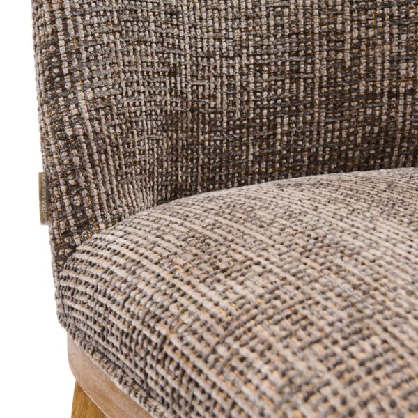Rozzano Dining Chair, Tweed, Sepia Brown, Esszimmerstuhl – Bild 2