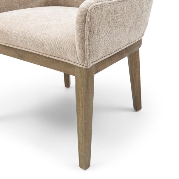 Whistler Dining Armchair, Montmartre Weave Natural Linen, Esszimmerstuhl – Bild 6