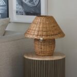 Rustic Rattan Ames Table Lamp, Tischleuchte â Bild 6