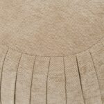 Paris Footstool, Vintage Jaquard Mild Cashmere, Fußhocker beige – Bild 3