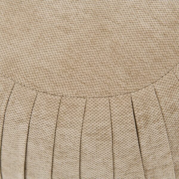 Paris Footstool, Vintage Jaquard Mild Cashmere, Fußhocker beige – Bild 3