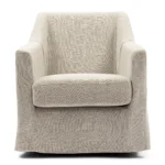 Huntington Swivel Armchair, Loose Cover Fabulous Flax, Sessel