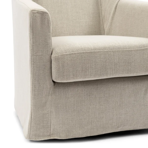 Huntington Swivel Armchair, Loose Cover Fabulous Flax, Sessel – Bild 7