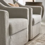 Huntington Swivel Armchair, Loose Cover Fabulous Flax, Sessel â Bild 8