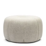 Falcone Stool, mouliné linen, fabulous flax, Fußhocker