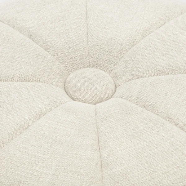 Falcone Stool, mouliné linen, fabulous flax, Fußhocker – Bild 4