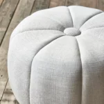 Falcone Stool, mouliné linen, fabulous flax, Fußhocker – Bild 6