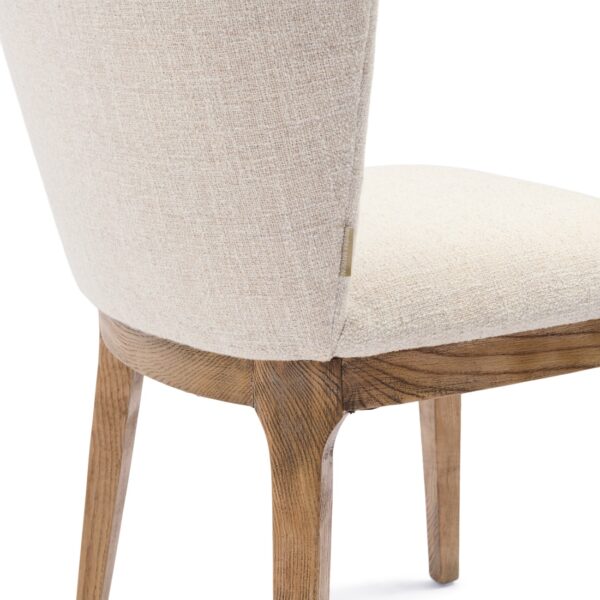 Savoy Dining Chair, Rich Tweed Antique White, Esszimmerstuhl – Bild 4