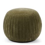 Paris Footstool, Vintage Jaquard Oregon Green, Fußhocker grün