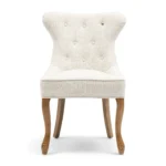 George Dining Chair, rich tweed, antique white, Esszimmerstuhl