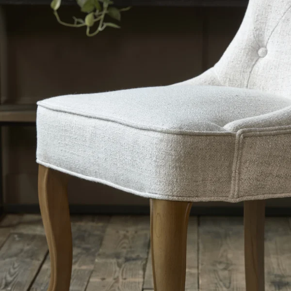 George Dining Chair, rich tweed, antique white, Esszimmerstuhl – Bild 8